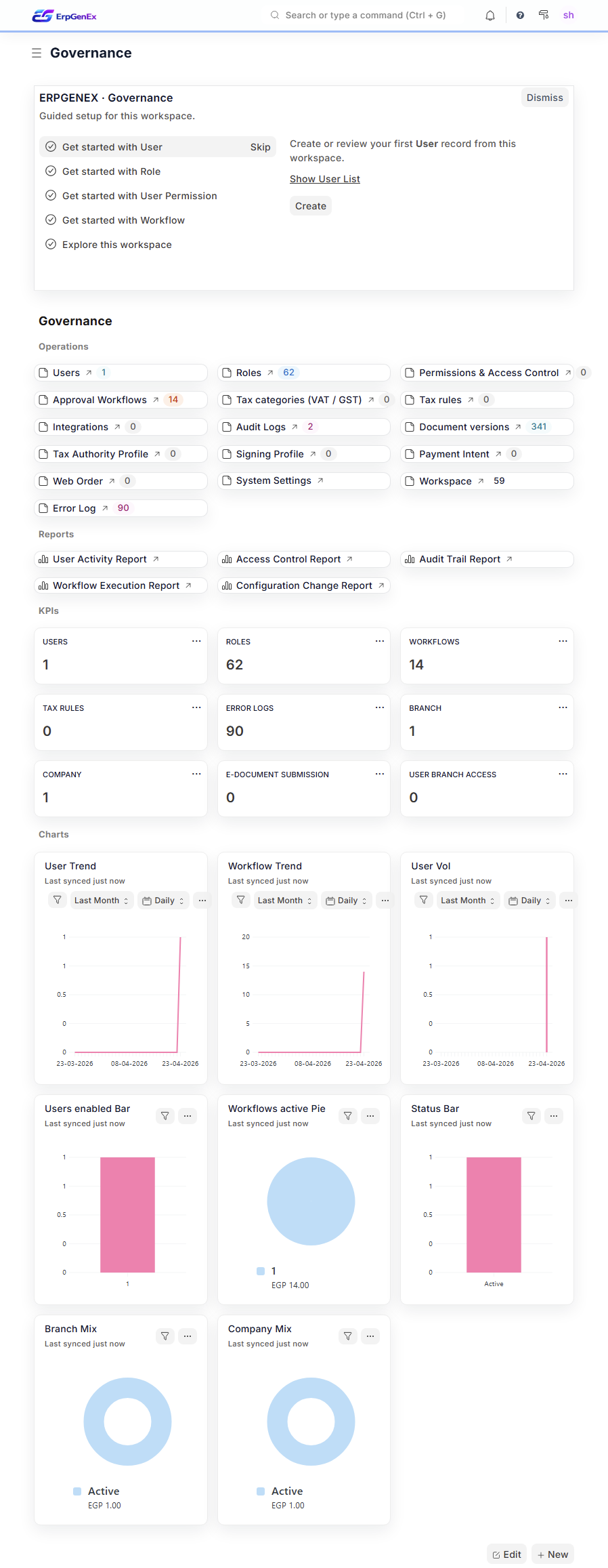 ErpGenEx — Reporting Compliance